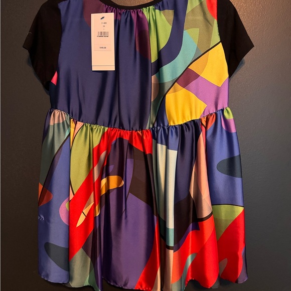 KAWS x Sacai Cotton x Silk Multicolor Short Sleeve Tee, Small, NWT - Picture 3 of 3